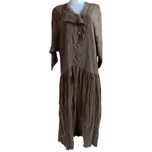 Vintage Large Dress Jila Boulder Colorado Velveteen/Silky Coastal Grandma 90s